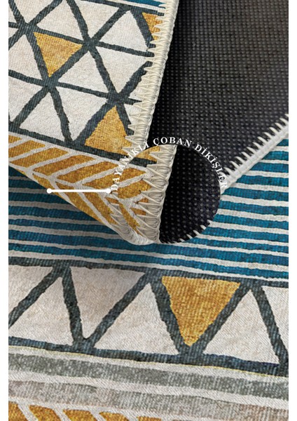 Modern Dekoratif Yıkanabilir Kaymaz Taban Halı – İnce, Yumuşak Salon Halısı, Mutfak Halısı ve Yolluk