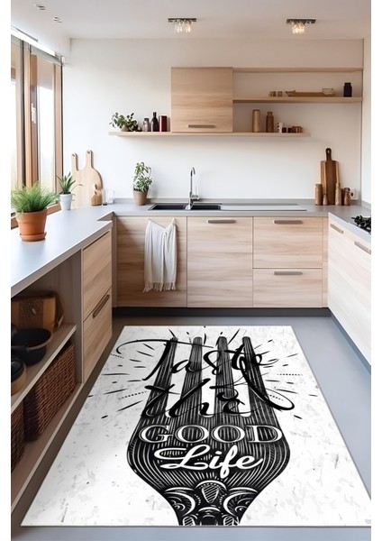 Modern Dekoratif Yıkanabilir Kaymaz Taban Halı – İnce, Yumuşak Salon Halısı, Mutfak Halısı ve Yolluk