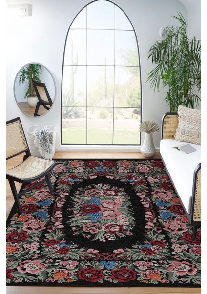 Modern Dekoratif Yıkanabilir Kaymaz Taban Halı – İnce, Yumuşak Salon Halısı, Mutfak Halısı ve Yolluk