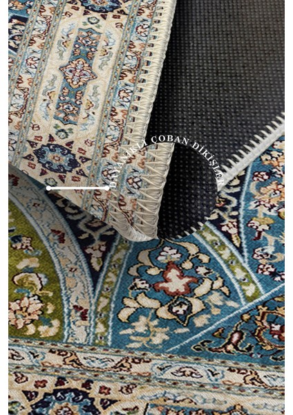 Modern Dekoratif Yıkanabilir Kaymaz Taban Halı – İnce, Yumuşak Salon Halısı, Mutfak Halısı ve Yolluk