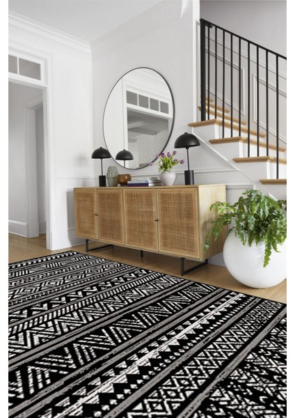 Modern Dekoratif Yıkanabilir Kaymaz Taban Halı – İnce, Yumuşak Salon Halısı, Mutfak Halısı ve Yolluk