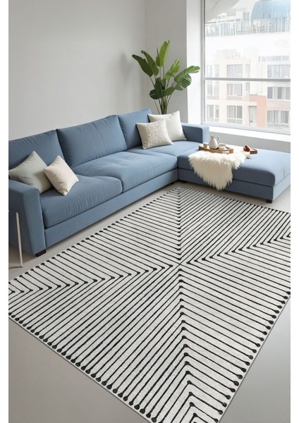 Modern Dekoratif Yıkanabilir Kaymaz Taban Halı – İnce, Yumuşak Salon Halısı, Mutfak Halısı ve Yolluk