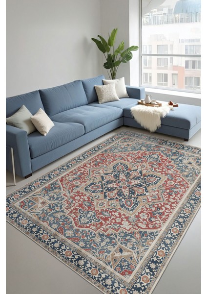 Modern Dekoratif Yıkanabilir Kaymaz Taban Halı – İnce, Yumuşak Salon Halısı, Mutfak Halısı ve Yolluk