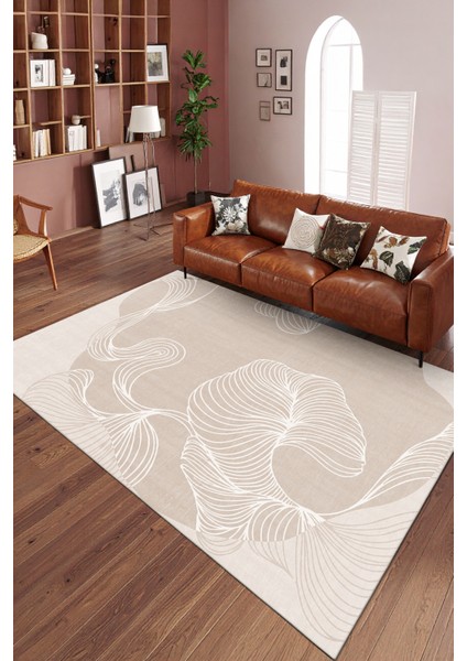 Modern Dekoratif Yıkanabilir Kaymaz Taban Halı – İnce, Yumuşak Salon Halısı, Mutfak Halısı ve Yolluk