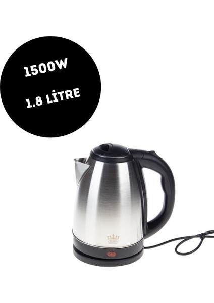 Paslanmaz Çelik Su Isıtıcı, Pratik ve Dayanıklı Elektrikli Demlik