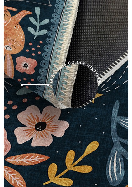 Modern Dekoratif Yıkanabilir Kaymaz Taban Halı – İnce, Yumuşak Salon Halısı, Mutfak Halısı ve Yolluk