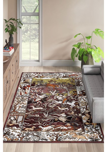 Modern Dekoratif Yıkanabilir Kaymaz Taban Halı – İnce, Yumuşak Salon Halısı, Mutfak Halısı ve Yolluk