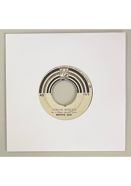 Mediha Şen Ayrılık Rüzgarı - Bilemezsinki 45 Lik Plak (Orijinal Dönem Baskı Plak)