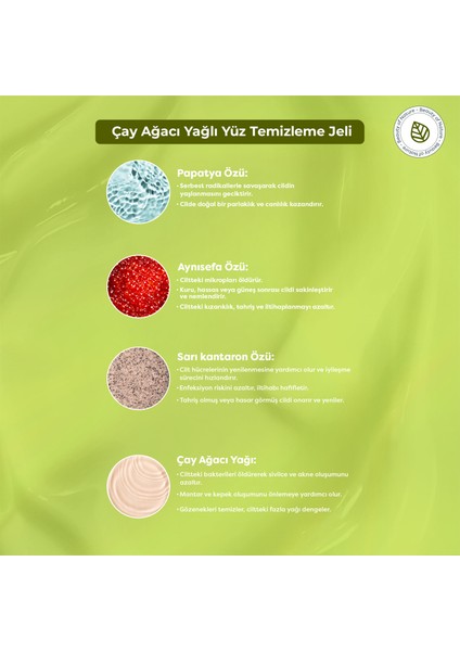 Çay Ağacı Yağlı Yüz Temizleme Jeli - Face Cleansing Gel Tea Tree Oil fırsatları