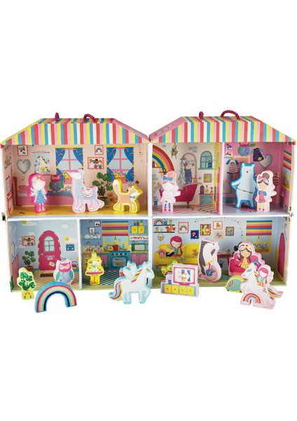 Ahşap Figürlü Oyun Kutuları Rainbow 41P3661