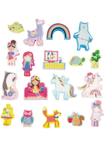 Ahşap Figürlü Oyun Kutuları Rainbow 41P3661 fırsatları