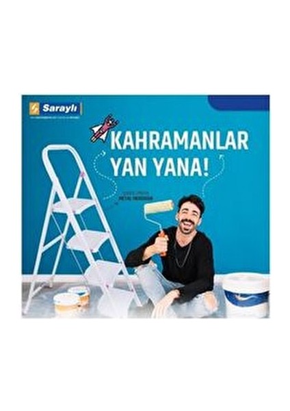 Metal Merdiven 3'Lü Beyaz Renkli Hafif ve Dayanıklı Ev Tipi Metal Merdiven fiyatları