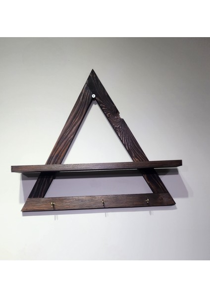 Trinova Üçgen Ahşap Duvar Rafı modelleri