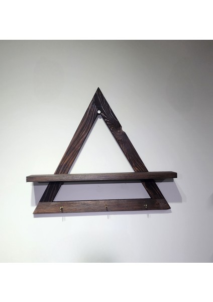 Trinova Üçgen Ahşap Duvar Rafı fırsatları