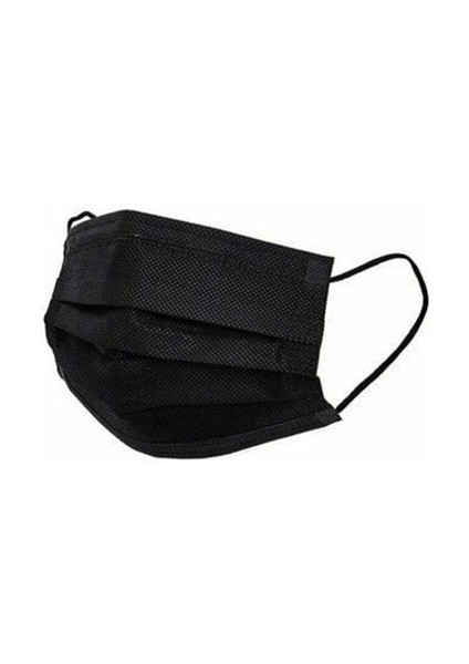 Medikal 50PCS Siyah Cerrahi Yüz Maskesi (5047)