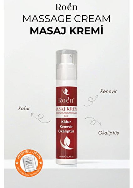 100 ml Masaj Kremi Kafur ve Kenevir İçerikli Ferahlatıcı Etki ile Gerginliği Azaltır