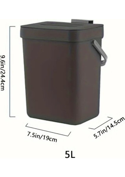 Yerden Tasarruflu Sessiz-Kapalı Çöp Kovası Mutfak ve Ofis Için Çevre Dostu Mühürlü Çöp Kutusu Elektrik Gerekmez Beyaz-3l (Yurt Dışından) fiyatları
