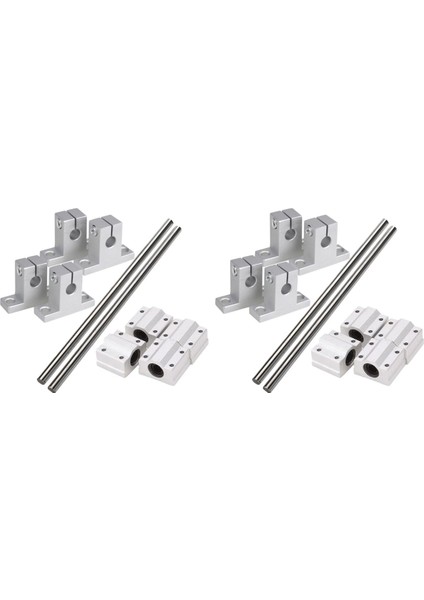 8x Yatay Lineer Rulman Slayt Seti 8mm Dia Doğrusal Hareket Rulman Slayt Burç 200MM Lineer Mil Optik Eksen Seti (Yurt Dışından)