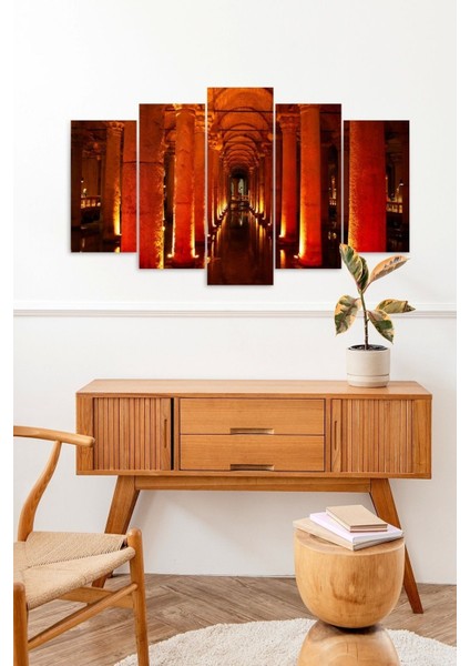 Ateşten Yollar 5 Parçalı Mdf Tablo fiyatları