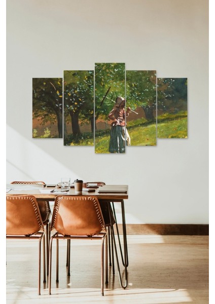 Insan Manzarası 5 Parçalı Mdf Tablo