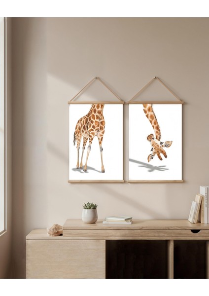 Zürafa Kombin Soyut Kanvas Poster modelleri