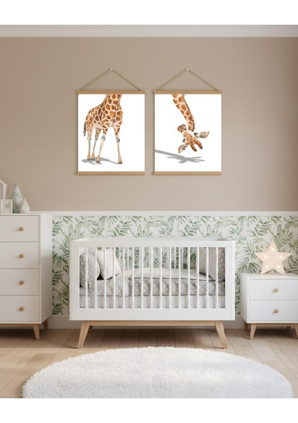 Zürafa Kombin Soyut Kanvas Poster indirimleri