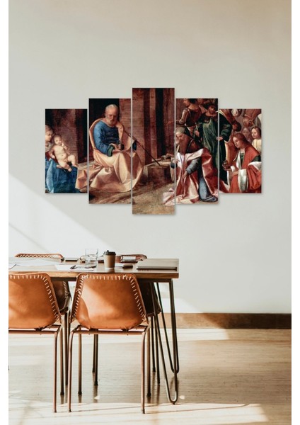 Insan Manzarası 5 Parçalı Mdf Tablo