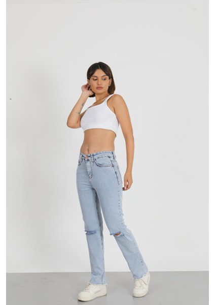 Dizi Yırtık Palazzo Pantolon fiyatları