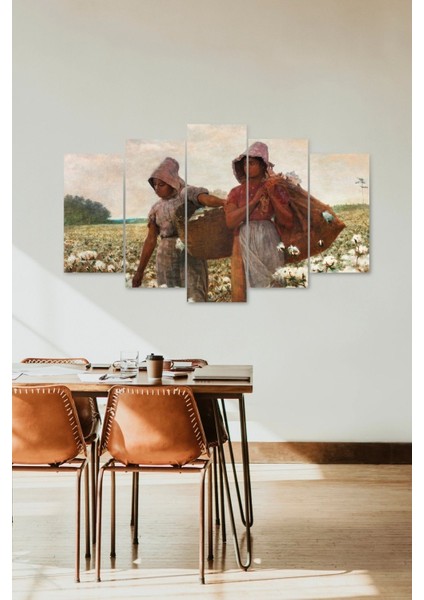 Insan Manzarası 5 Parçalı Mdf Tablo