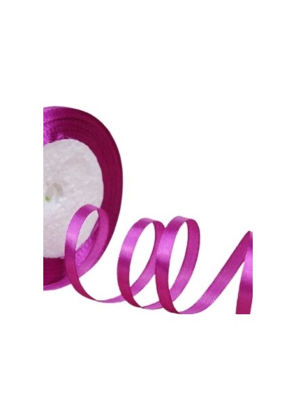 Saten Kurdele 6 Mm Fuşya 70 Metre