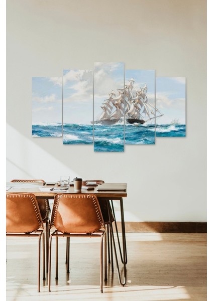 Deniz Manzarası 5 Parçalı Mdf Tablo fiyatları