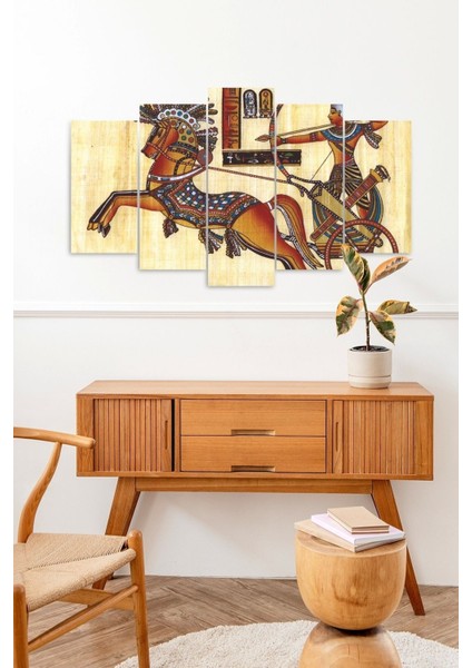 At Kadın Manzara 5 Parçalı Mdf Tablo fiyatları