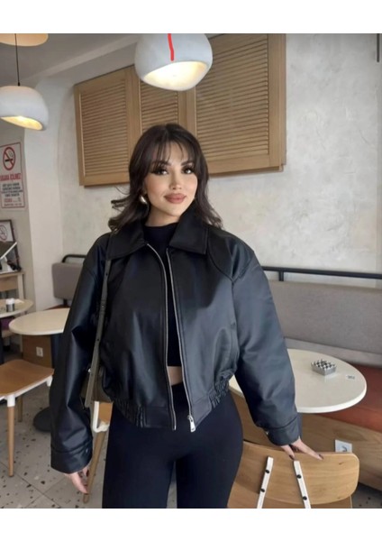 Deri Bomber Deri Ceket