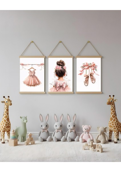 Kız Elbise ve Ayakkabı Kombin Kanvas Poster