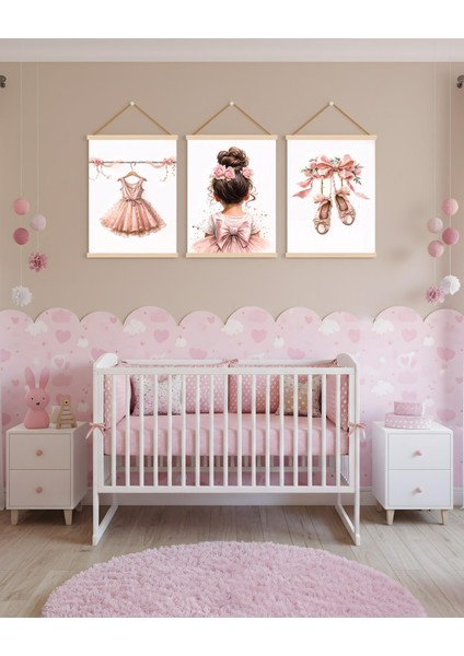 Kız Elbise ve Ayakkabı Kombin Kanvas Poster fırsatları