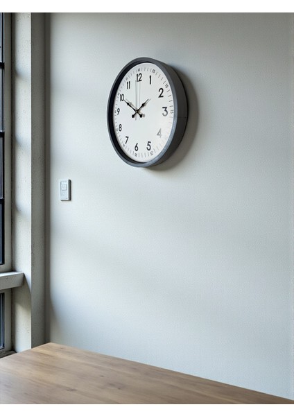 Zentime 36 cm Gri Dekoratif Duvar Saati modelleri