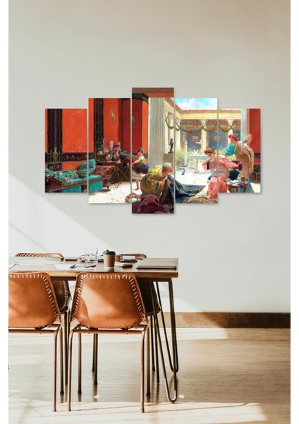 Antikacı 5 Parçalı Mdf Tablo