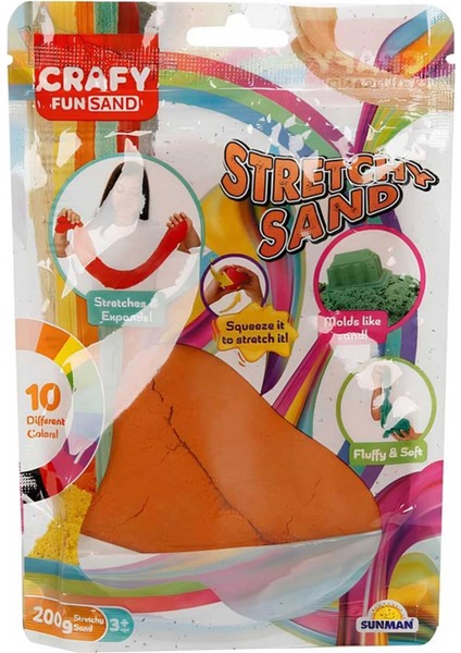 Streç Oyun Kumu Turuncu 200 gr