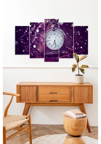 Saat 5 Parçalı Mdf Tablo fiyatları