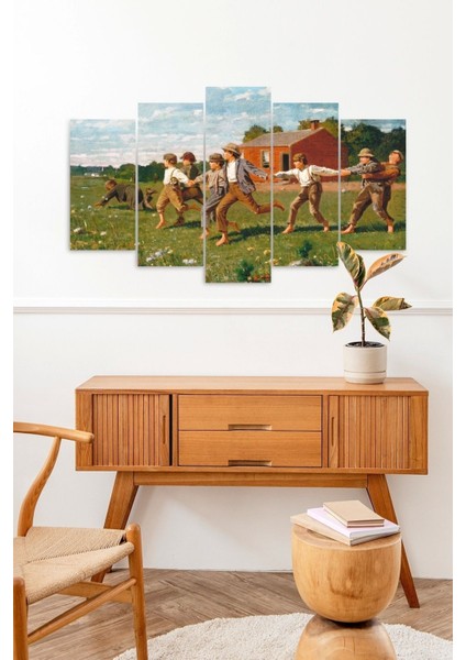 Insan Manzarası 5 Parçalı Mdf Tablo