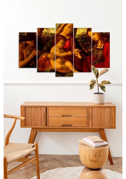 Anne ve Çocuk 5 Parçalı Mdf Tablo fiyatları