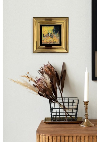 Kafe Çerçeveli Taş Tablo fiyatları