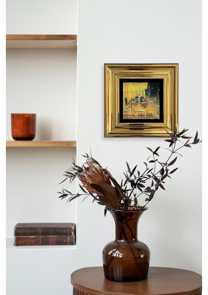 Kafe Çerçeveli Taş Tablo modelleri