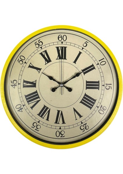 Zentime 36 cm Sarı Dekoratif Duvar Saati fiyatları