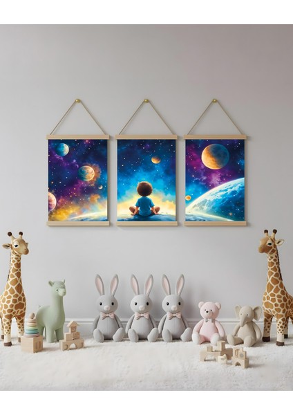 Gezegenler Kombin Kanvas Poster