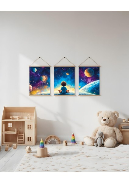 Gezegenler Kombin Kanvas Poster fiyatları