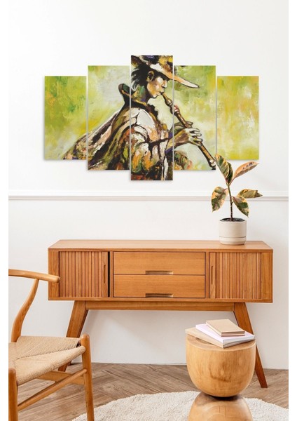 Erkek Müzik 5 Parçalı Mdf Tablo fiyatları