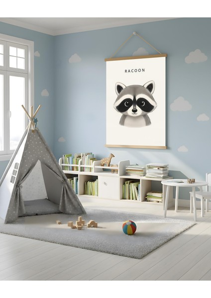 Rakun Portresi Kanvas Poster Tablo modelleri