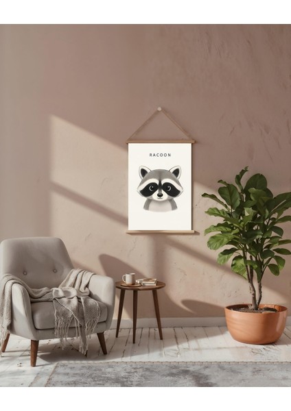 Rakun Portresi Kanvas Poster Tablo fırsatları