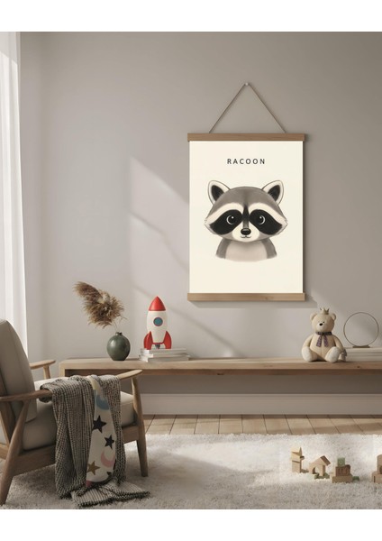 Rakun Portresi Kanvas Poster Tablo indirimleri